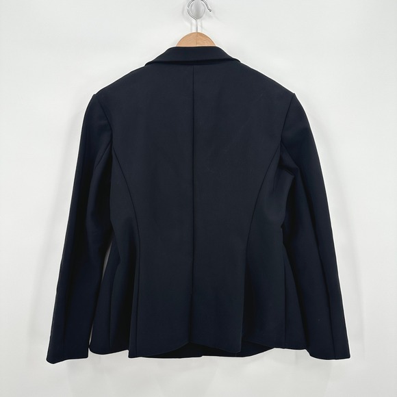 Chiara Boni La Petite Robe Black Stretch Blazer Jacket Made in Italy 48 / US S - Picture 5 of 8